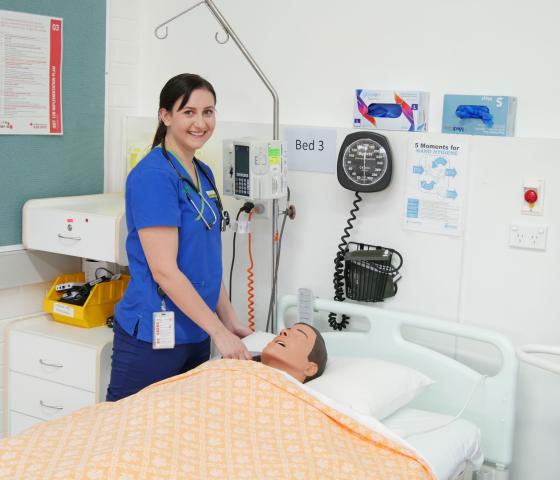 Training Nurse at bed side